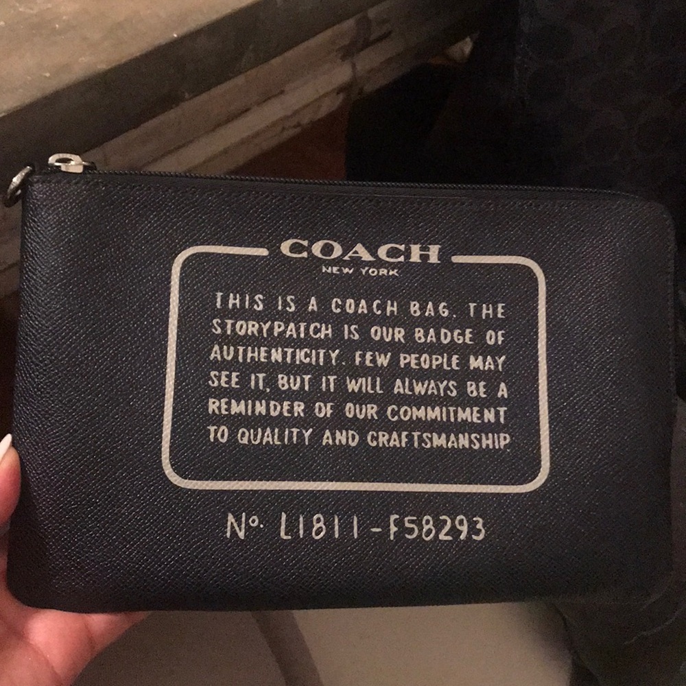 COACH pouch included with last post
